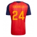 Spanien Marc Cucurella #24 Hemma matchtröja VM 2026 Kortärmad Billigt